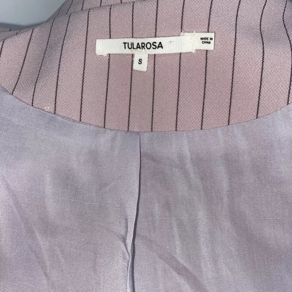 Tularosa  Pink Pinstripe Blazer Jacket NWT - Picture 5 of 9